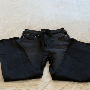 J Crew high waisted black jeans